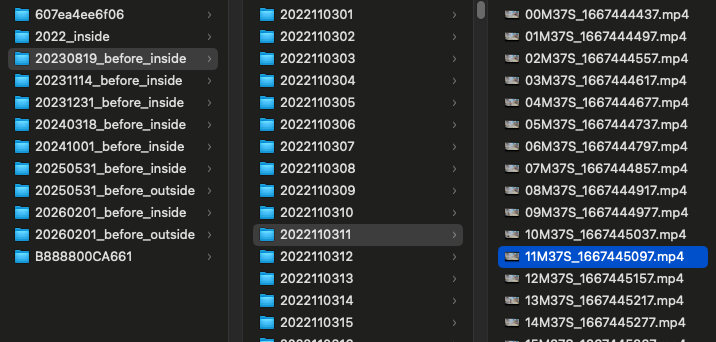 密密麻麻的视频文件